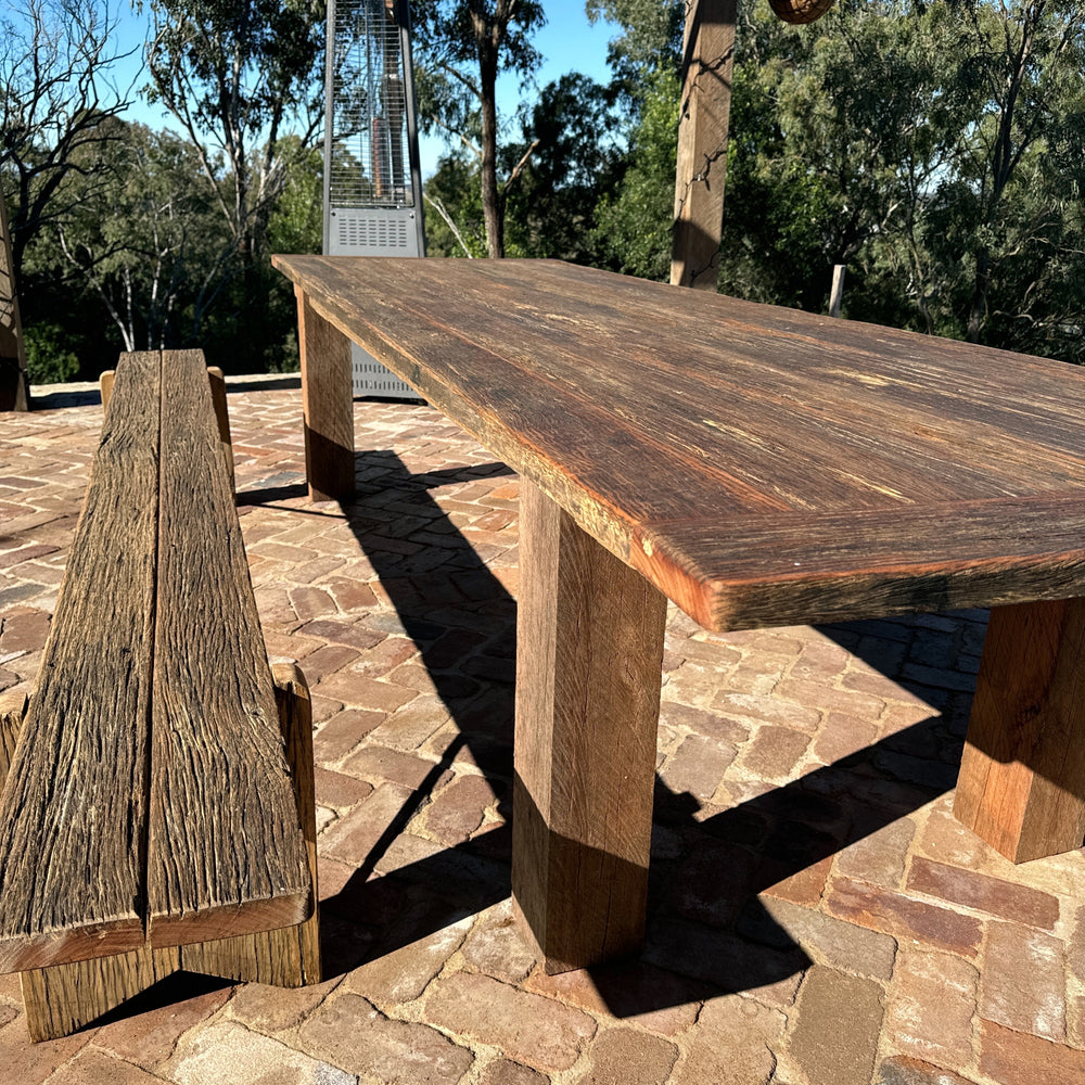 
                      
                        Vintage 12 seater outdoor dining table
                      
                    